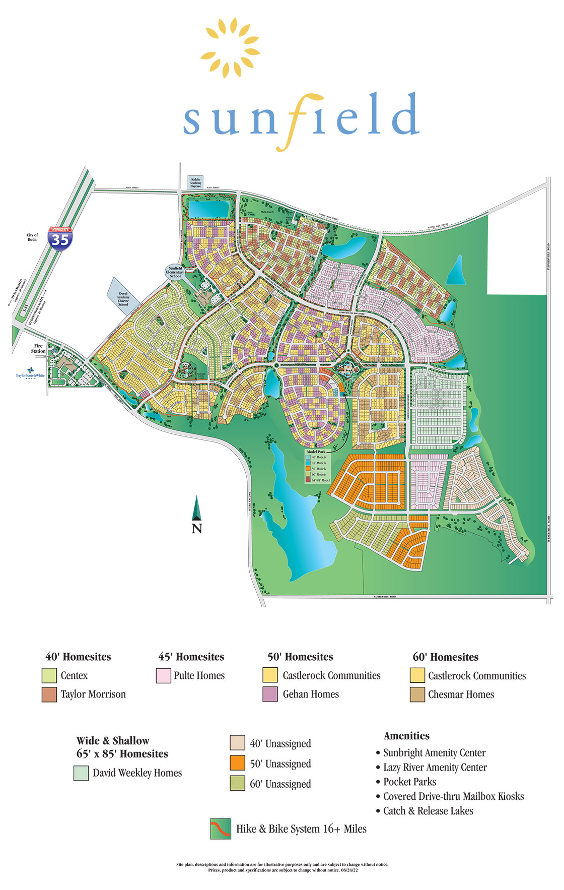 Site Map - Sunfield Buda, TX