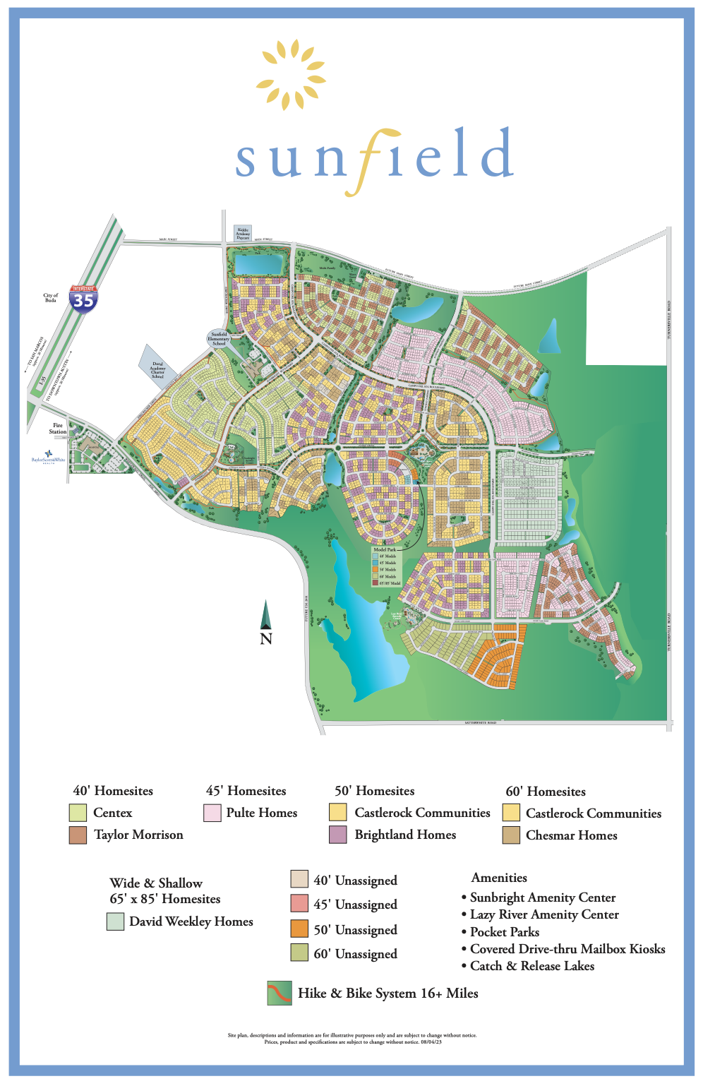 Site Map - Sunfield Buda, TX